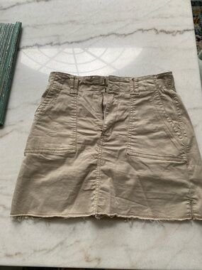 CHARLIE B Tan Utility Mini Skort 2